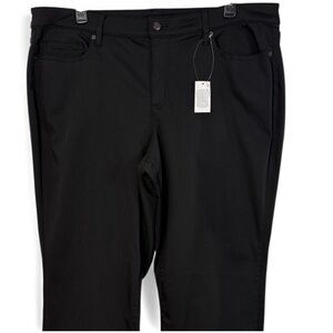 Lands' End Jeans Black  Straight Leg Mid-Rise in Size 24W  NWT